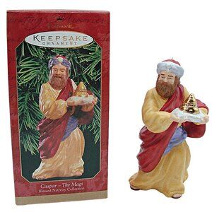 Hallmark Caspar The Magi Blessed Nativity Collection Serie Ornament Vintage 1999